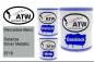 Preview: Mercedes-Benz, Solarize Silver Metallic, 9716: 1L Lackdose + 1L Klarlack + 500ml Härter - Set, von ATW Autoteile West.